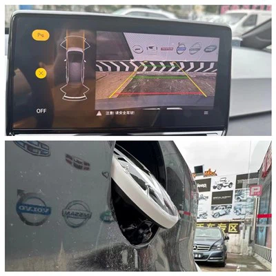 Volkswagen OEM SSP Platform Flip Badge Kamera Belakang Dengan Lintasan Dinamis